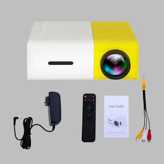 "Mini Projector – 1080P Full HD Support, Portable LED Projector, 4K Video Playback, Multiple Connectivity Options "