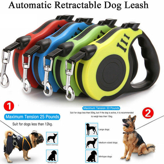 Automatic Retractable Dog Leash Pet Collar Automatic Walking Lead FreeLeash