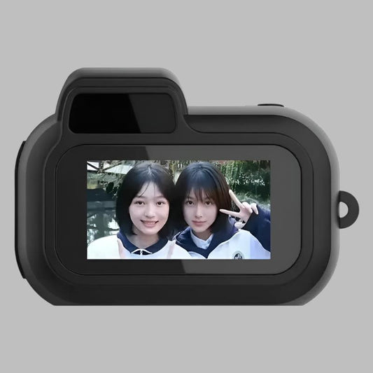 Mini SLR-Shaped 1080P Pocket DV Camera – Portable Body Cam, Action Camera with Display Screen, Loop Recording, & Filters